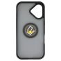 Brilliance LUX iPhone 17 Hybrid Shell Anti-shock Ring Kickstand TPU Matte Case Black