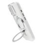 Brilliance LUX iPhone 17 Glitter Sparkle Magnetic Clear TPU + Acrylic with Kickstand Phone Case White