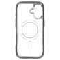 Brilliance LUX iPhone 17 Chrome-Plated Magnetic Clear TPU + Acrylic Phone Case Black Titanium