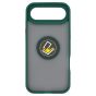 Brilliance LUX iPhone 17 Air Hybrid Shell Anti-shock Ring Kickstand TPU Matte Case Dark Green