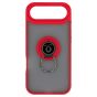 Brilliance LUX iPhone 17 Air Hybrid Shell Anti-shock Ring Kickstand TPU Matte Case Red