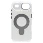 Brilliance LUX iPhone 17 Air Glitter Sparkle Magnetic Clear TPU + Acrylic with Kickstand Phone Case White