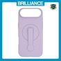 Brilliance LUX iPhone 17 Air Silicone with BackSide 360° Rotating Wrist Strap Magnetic Phone Case Purple