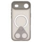 Brilliance LUX iPhone 17 Air Anti-shock Magnetic Matte Clear TPU + Acrylic Kickstand Phone Case Gray