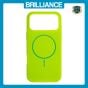 Brilliance LUX iPhone 17 Air Magnetic Solid Silicone with Open-Area Camera Cutout Phone Case Green