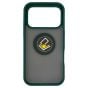 Brilliance LUX iPhone 17 Pro Hybrid Shell Anti-shock Ring Kickstand TPU Matte Case Dark Green