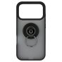 Brilliance LUX iPhone 17 Pro Hybrid Shell Anti-shock Ring Kickstand TPU Matte Case Black