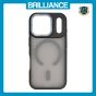 Brilliance LUX iPhone 17 Pro Silicone-Feel Magnetic Hybrid TPU + PC Phone Case Gray