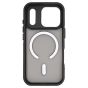 Brilliance LUX iPhone 17 Pro Silicone-Feel Magnetic Hybrid TPU + PC Phone Case Black