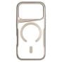 Brilliance LUX iPhone 17 Pro Chrome-Plated Magnetic Clear TPU + Acrylic Phone Case Gray Titanium