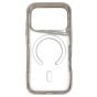 Brilliance LUX iPhone 17 Pro Chrome-Plated Magnetic Clear TPU + Acrylic Phone Case Gray Titanium