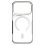 Brilliance LUX iPhone 17 Pro Chrome-Plated Magnetic Clear TPU + Acrylic Phone Case Silver Titanium