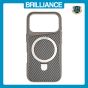 Brilliance LUX iPhone 17 Pro TPU+PC Magnetic Airbag Anti-fall Phone Case Gray