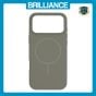 Brilliance LUX iPhone 17 Pro Magnetic Solid Silicone with Open-Area Camera Cutout Phone Case Gray Titanium