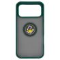 Brilliance LUX iPhone 17 Pro Max Hybrid Shell Anti-shock Ring Kickstand TPU Matte Case Dark Green