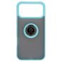 Brilliance LUX iPhone 17 Pro Max Hybrid Shell Anti-shock Ring Kickstand TPU Matte Case Blue