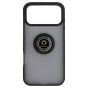 Brilliance LUX iPhone 17 Pro Max Hybrid Shell Anti-shock Ring Kickstand TPU Matte Case Black