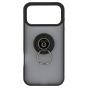 Brilliance LUX iPhone 17 Pro Max Hybrid Shell Anti-shock Ring Kickstand TPU Matte Case Black