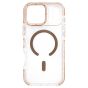 Brilliance LUX iPhone 17 Pro Max Clear Magnetic Hybrid TPU + Acrylic Phone Case Brown