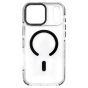 Brilliance LUX iPhone 17 Pro Max Clear Magnetic Hybrid TPU + Acrylic Phone Case Black