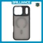 Brilliance LUX iPhone 17 Pro Max Silicone-Feel Magnetic Hybrid TPU + PC Phone Case Gray