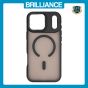 Brilliance LUX iPhone 17 Pro Max Silicone-Feel Magnetic Hybrid TPU + PC Phone Case Black