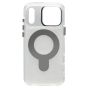 Brilliance LUX iPhone 17 Pro Max Glitter Sparkle Magnetic Clear TPU + Acrylic with Kickstand Phone Case White