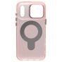Brilliance LUX iPhone 17 Pro Max Glitter Sparkle Magnetic Clear TPU + Acrylic with Kickstand Phone Case Pink