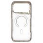 Brilliance LUX iPhone 17 Pro Max Chrome-Plated Magnetic Clear TPU + Acrylic Phone Case Gray Titanium