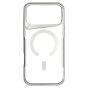 Brilliance LUX iPhone 17 Pro Max Chrome-Plated Magnetic Clear TPU + Acrylic Phone Case Silver Titanium