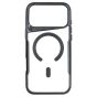Brilliance LUX iPhone 17 Pro Max Chrome-Plated Magnetic Clear TPU + Acrylic Phone Case Black Titanium
