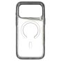 Brilliance LUX iPhone 17 Pro Max Chrome-Plated Magnetic Clear TPU + Acrylic Phone Case Black Titanium