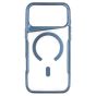 Brilliance LUX iPhone 17 Pro Max Chrome-Plated Magnetic Clear TPU + Acrylic Phone Case Blue Titanium