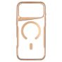 Brilliance LUX iPhone 17 Pro Max Chrome-Plated Magnetic Clear TPU + Acrylic Phone Case Gold Titanium