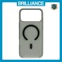 Brilliance LUX iPhone 17 Pro Max High-Clarity Transparent Clear PC Magnetic Phone Case Black