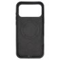 Brilliance LUX iPhone 17 Pro Max Silicone with BackSide 360° Rotating Wrist Strap Magnetic Phone Case Black