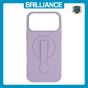Brilliance LUX iPhone 17 Pro Max Silicone with BackSide 360° Rotating Wrist Strap Magnetic Phone Case Purple