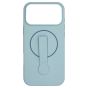 Brilliance LUX iPhone 17 Pro Max Silicone with BackSide 360Â° Rotating Wrist Strap Magnetic Phone Case Sky Blue