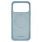 Brilliance LUX iPhone 17 Pro Max Silicone with BackSide 360Â° Rotating Wrist Strap Magnetic Phone Case Sky Blue