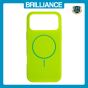 Brilliance LUX iPhone 17 Pro Max Magnetic Solid Silicone with Open-Area Camera Cutout Phone Case Green