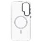 Brilliance LUX Samsung S25 Clear Magnetic Hybrid TPU + Acrylic Phone Case Gray