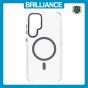 Brilliance LUX Samsung S25 Clear Magnetic Hybrid TPU + Acrylic Phone Case Gray