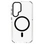 Brilliance LUX Samsung S25 Clear Magnetic Hybrid TPU + Acrylic Phone Case Black