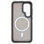 Brilliance LUX Samsung S25 Silicone-Feel Magnetic Hybrid TPU + PC Phone Case Black