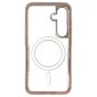 Brilliance LUX Samsung S25 Chrome-Plated Magnetic Clear TPU + Acrylic Phone Case Gold Titanium
