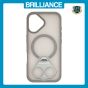 Brilliance LUX Samsung S25 Anti-shock Magnetic Matte Clear TPU + Acrylic Kickstand Phone Case Gray