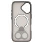 Brilliance LUX Samsung S25 Anti-shock Magnetic Matte Clear TPU + Acrylic Kickstand Phone Case Gray