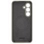 Brilliance LUX Samsung S25 Magnetic Solid Silicone with Open-Area Camera Cutout Phone Case Gray Titanium