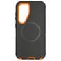 Brilliance HEAVY DUTY Samsung S25 (Pro Series) + Magnetic Case Black + Orange
