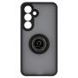 Brilliance LUX Samsung S25 Plus Hybrid Shell Anti-shock Ring Kickstand TPU Matte Case Black